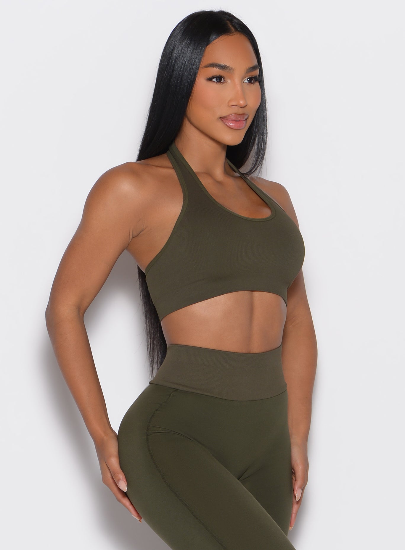 Rib Backless Bra - Image 3