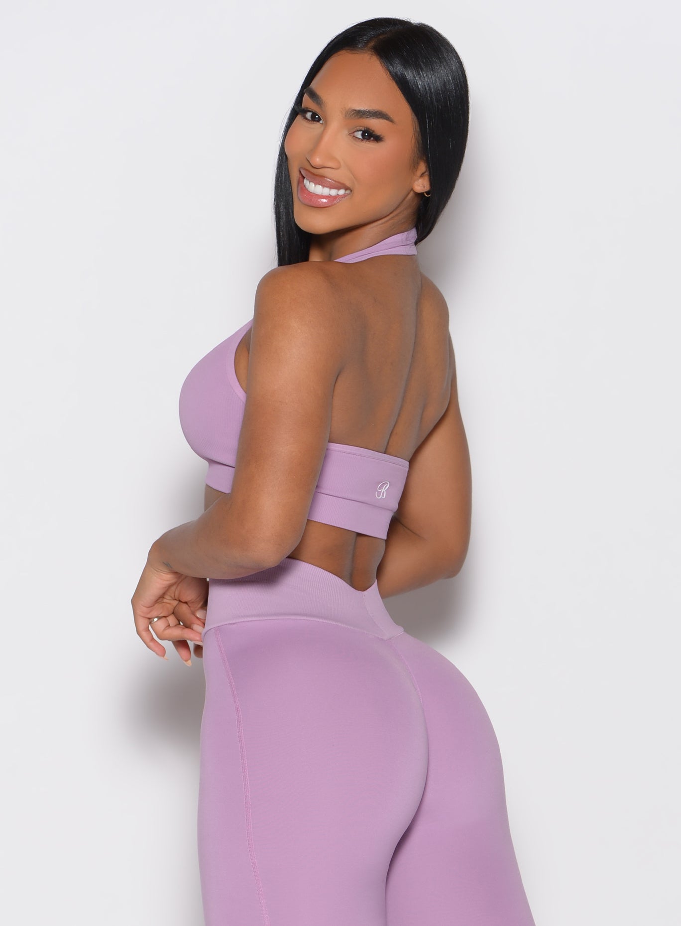 Rib Backless Bra - Image 2