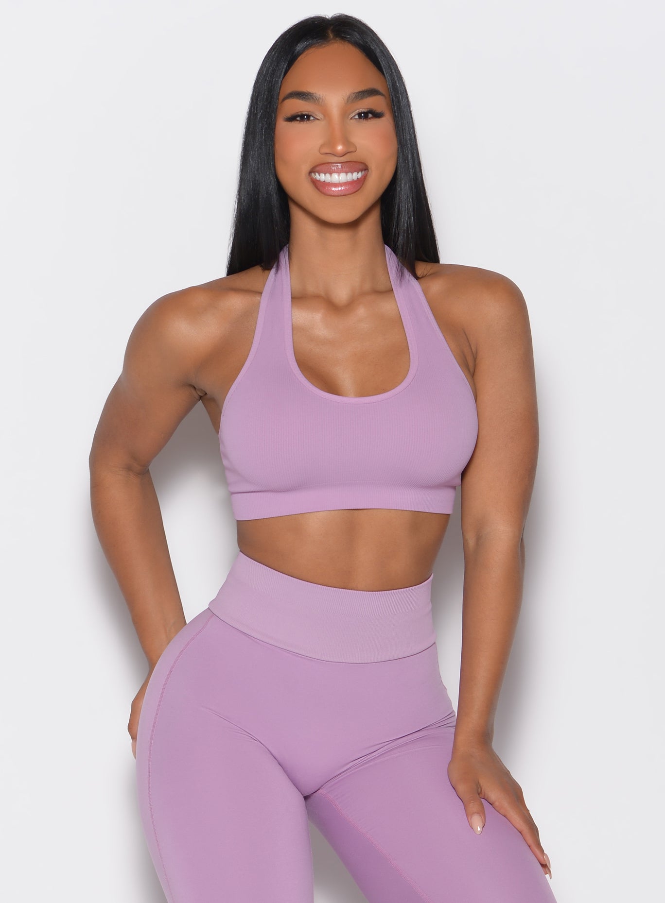 Rib Backless Bra - Image 7